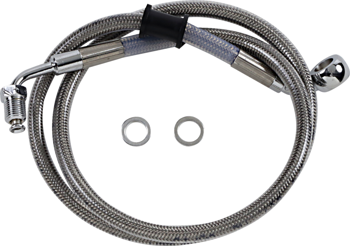 Drag Specialties Extended Length Stainless Steel Brake Line