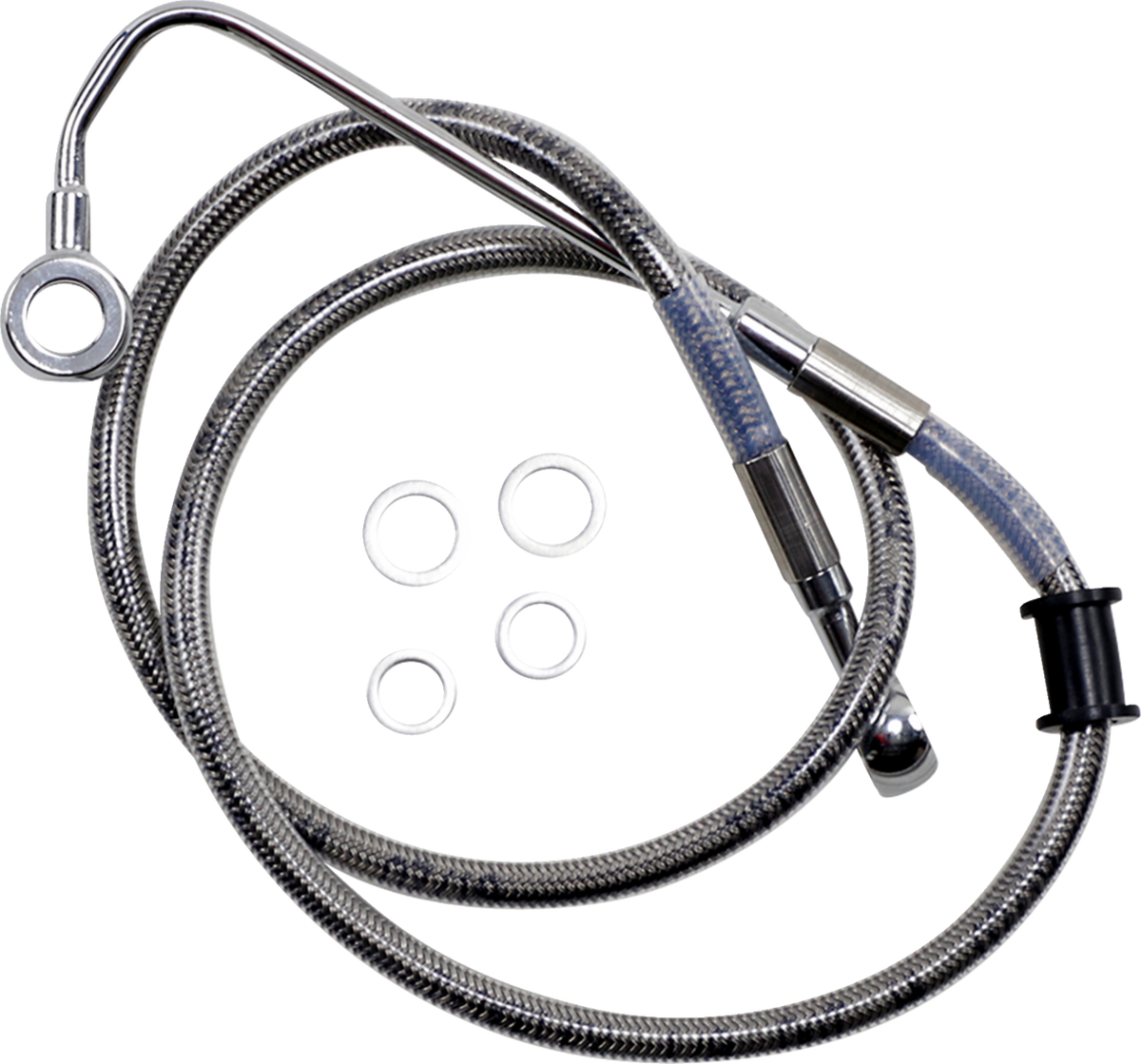 Drag Specialties Extended Length Stainless Steel Brake Line