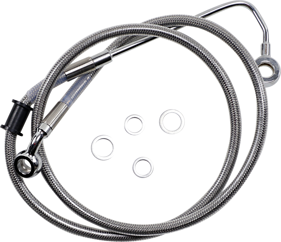 Drag Specialties Extended Length Stainless Steel Brake Line