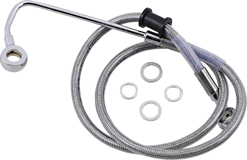 Drag Specialties Extended Length Stainless Steel Brake Line