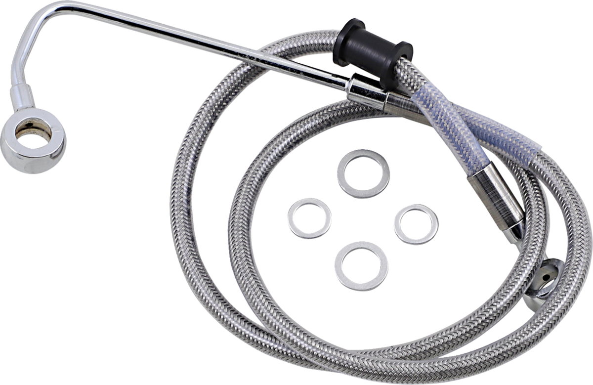 Drag Specialties Extended Length Stainless Steel Brake Line