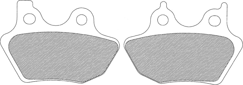 Drag Specialties Semi-Metallic Brake Pads