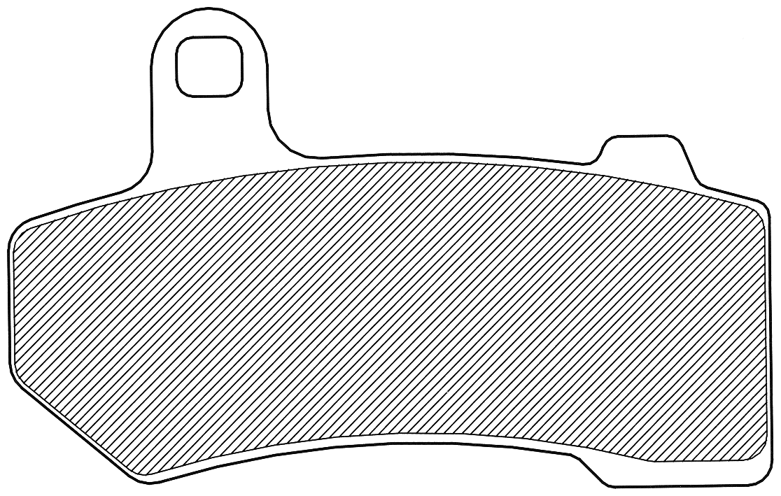 Drag Specialties Semi-Metallic Brake Pads