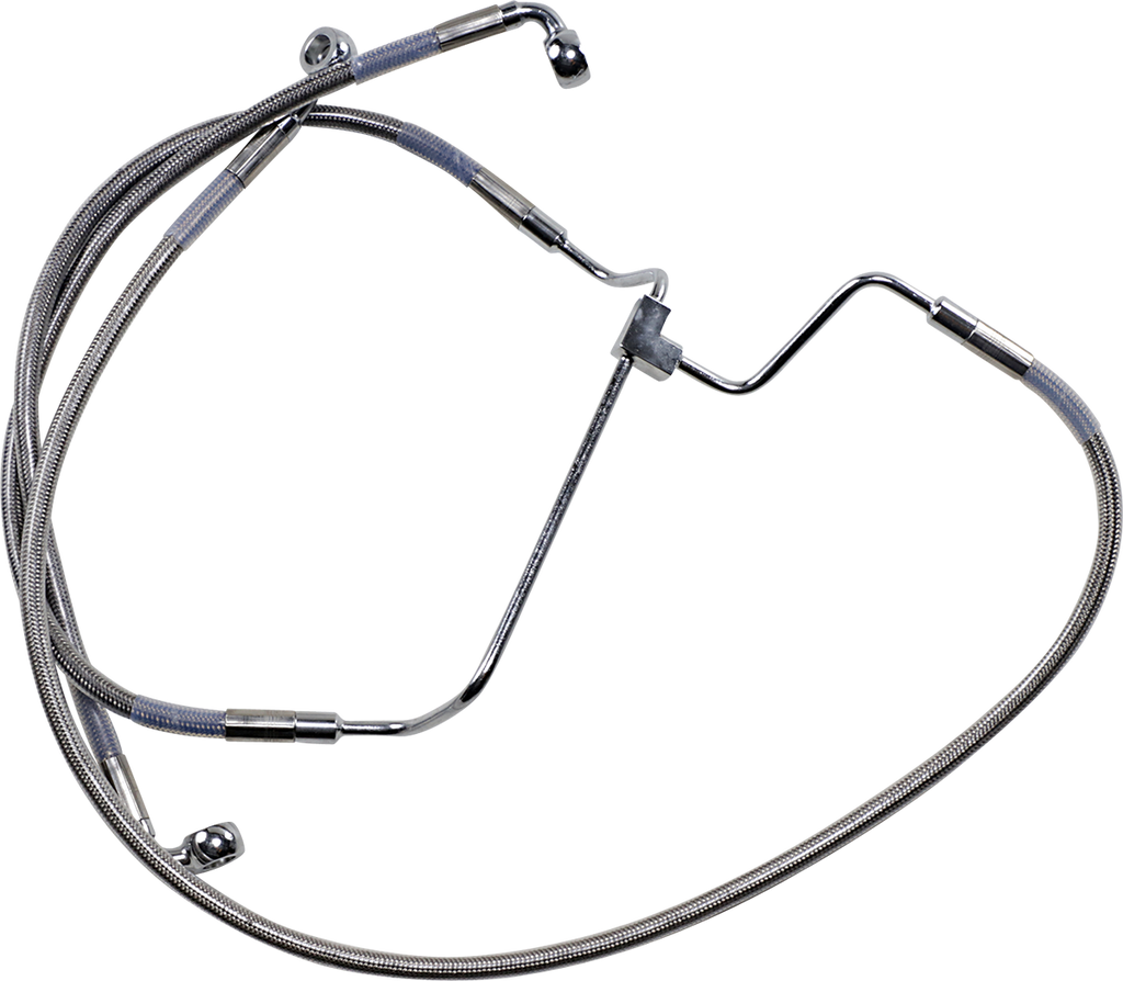 Drag Specialties Extended Length Stainless Steel Brake Line Kit