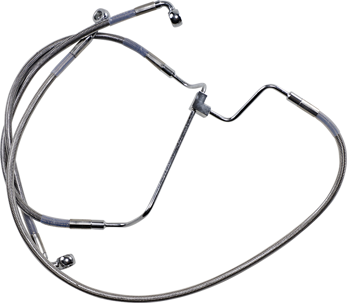 Drag Specialties Extended Length Stainless Steel Brake Line Kit