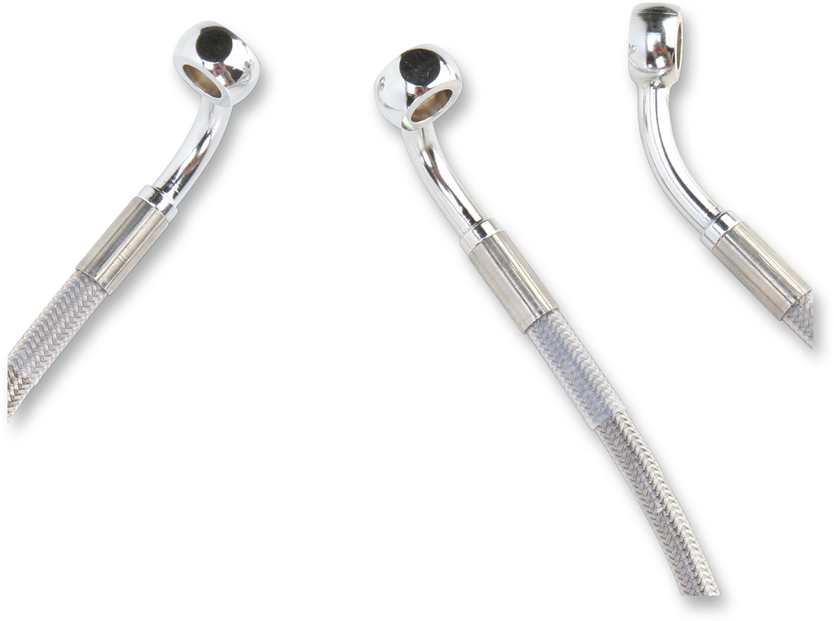 Drag Specialties Extended Length Stainless Steel Brake Line Kit