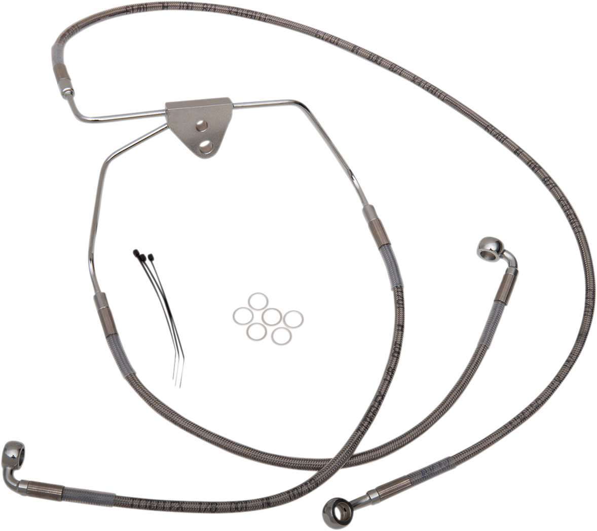 Drag Specialties Extended Length Stainless Steel Brake Line Kit