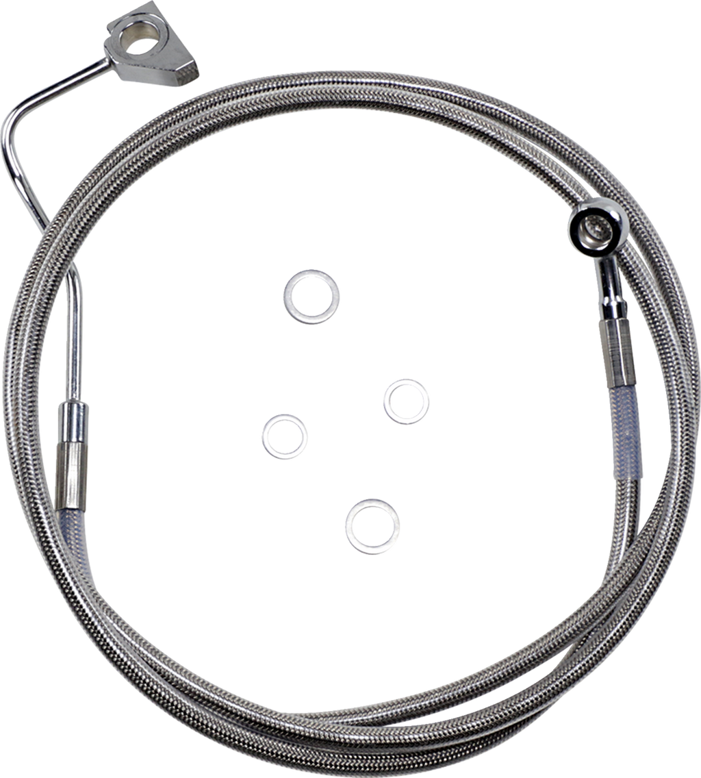 Drag Specialties Extended Length Stainless Steel Brake Line Kit