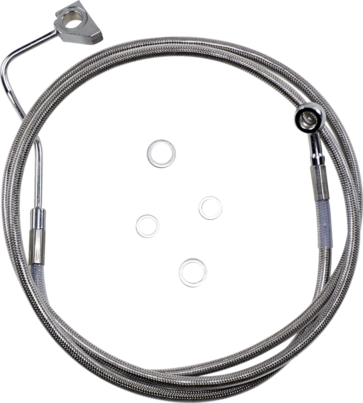Drag Specialties Extended Length Stainless Steel Brake Line Kit