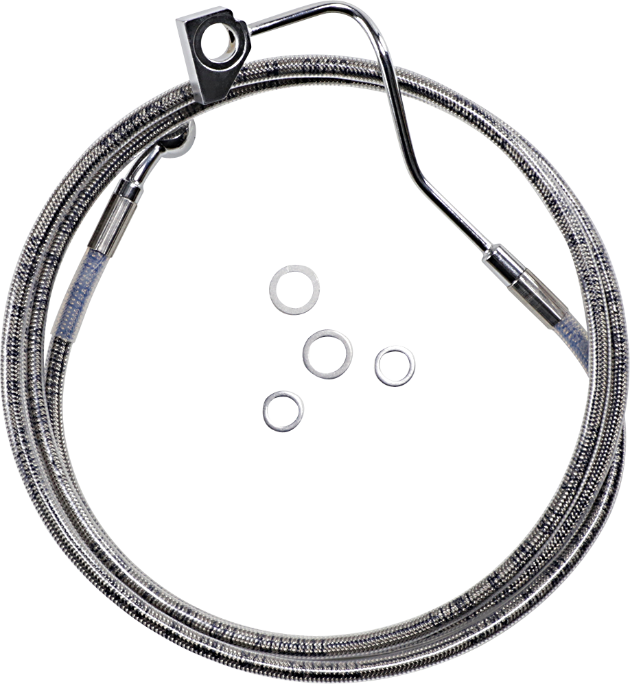 Drag Specialties Extended Length Stainless Steel Brake Line Kit