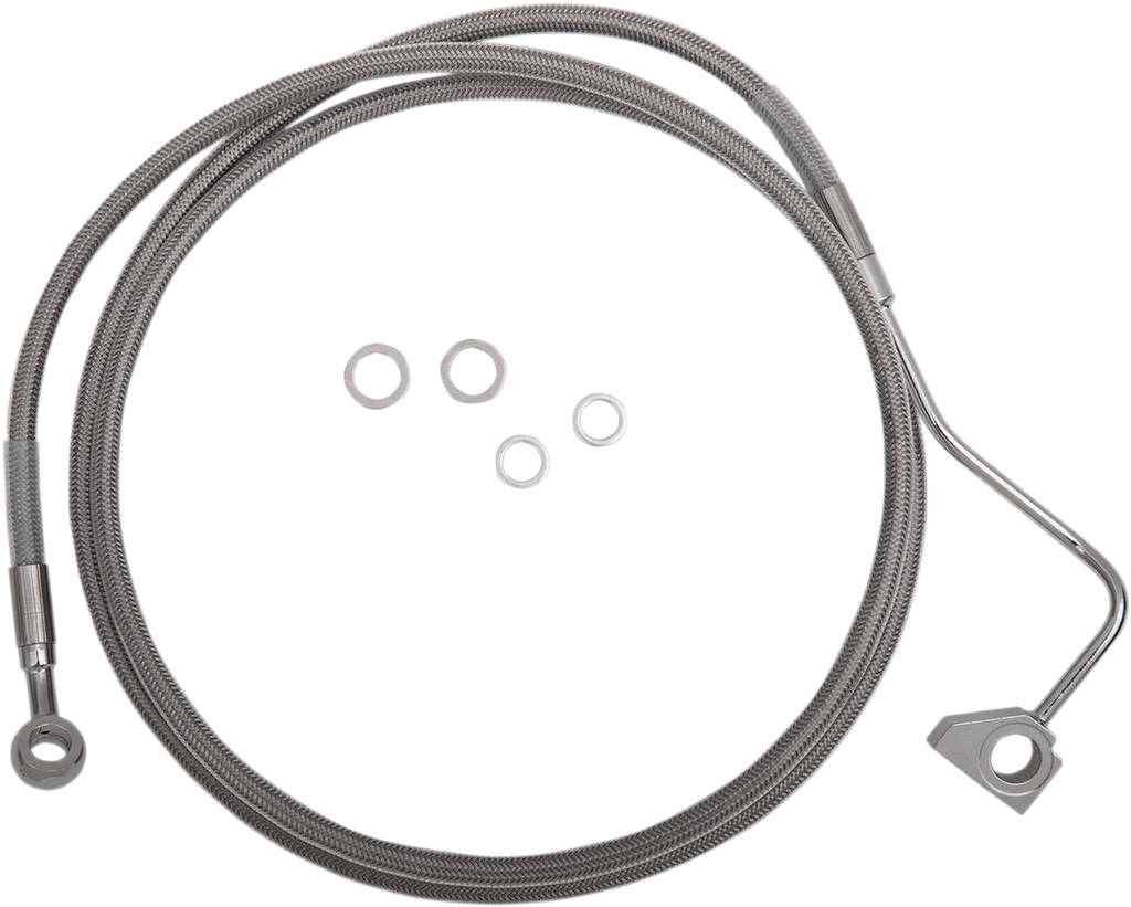 Drag Specialties Extended Length Stainless Steel Brake Line Kit