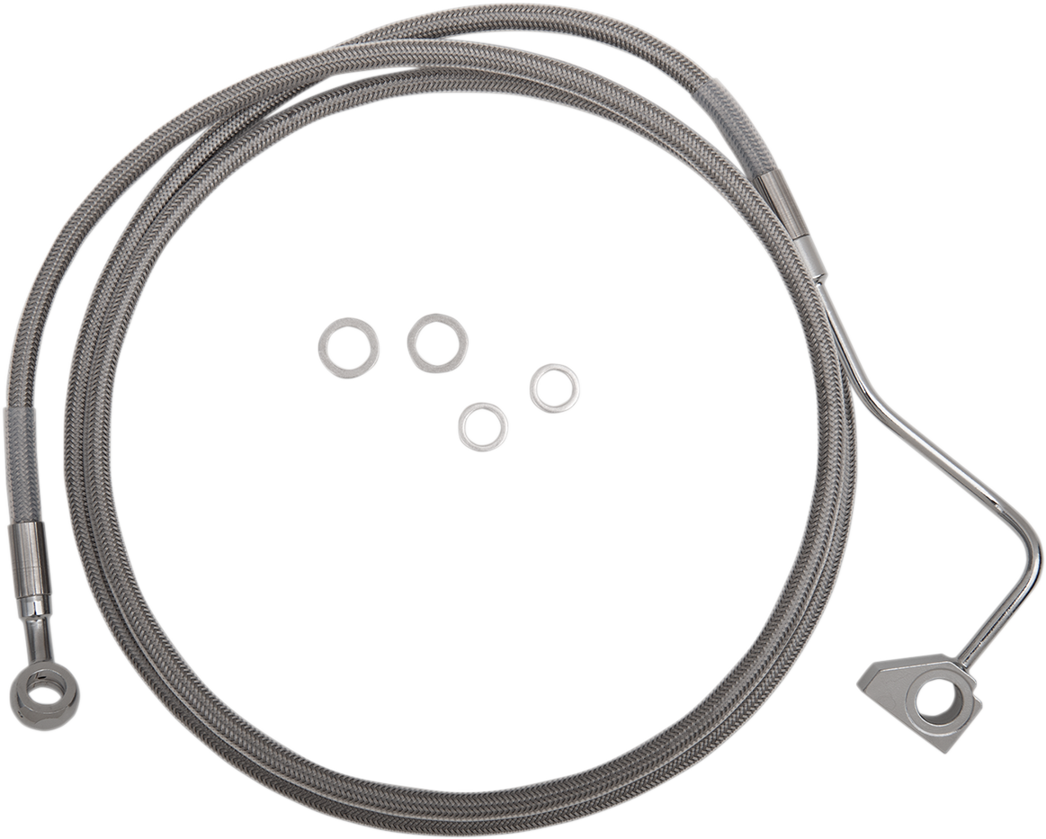 Drag Specialties Extended Length Stainless Steel Brake Line Kit