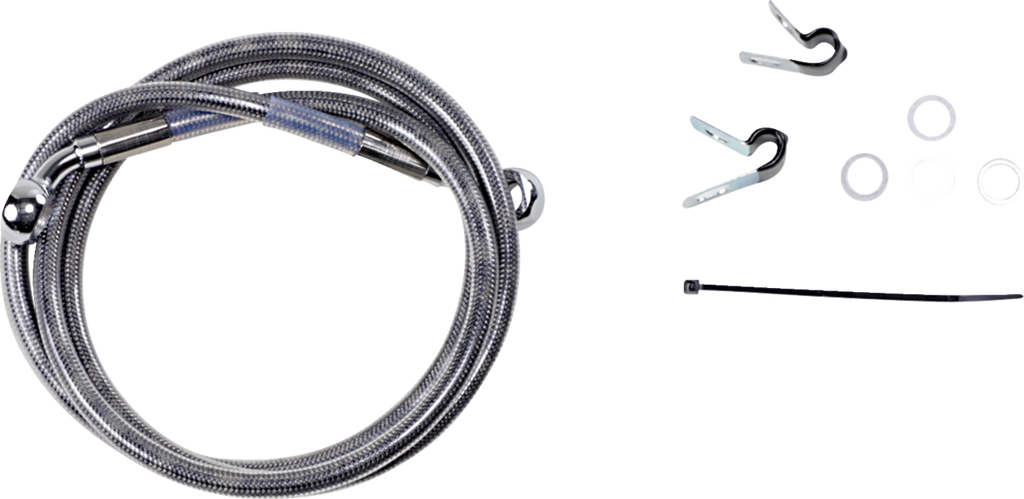 Drag Specialties Extended Length Stainless Steel Brake Line Kit