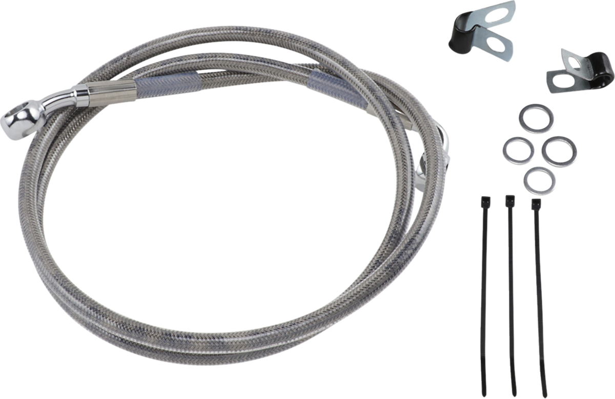 Drag Specialties Extended Length Stainless Steel Brake Line Kit