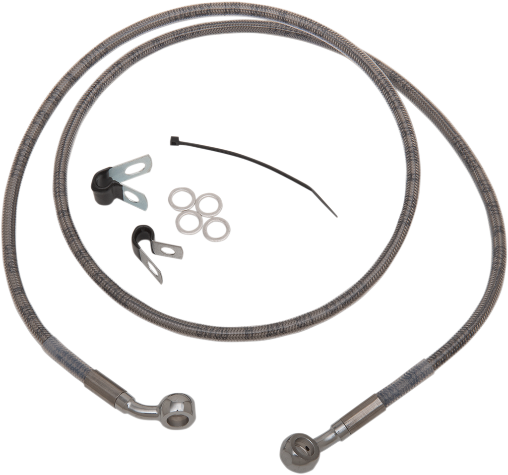 Drag Specialties Extended Length Stainless Steel Brake Line Kit