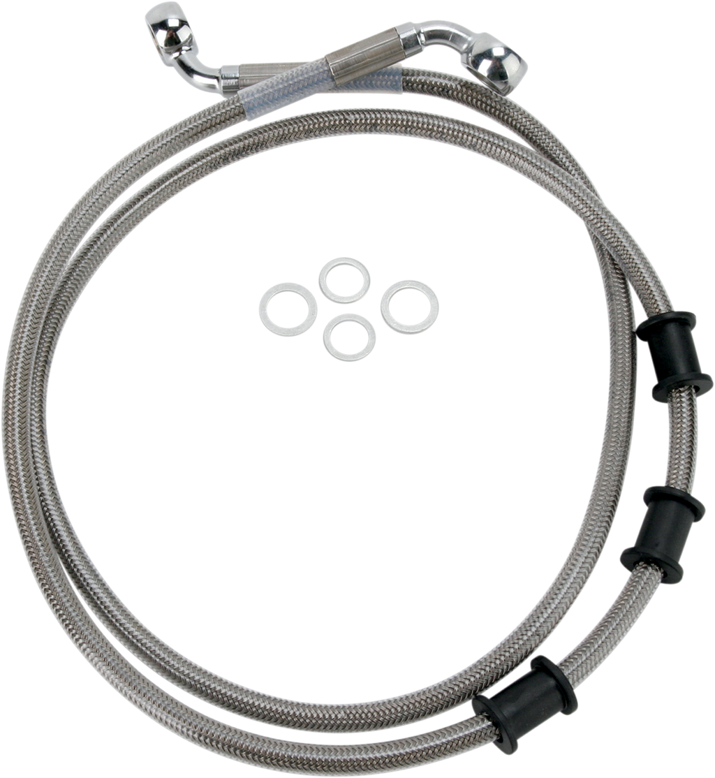 Drag Specialties Extended Length Stainless Steel Brake Line Kit