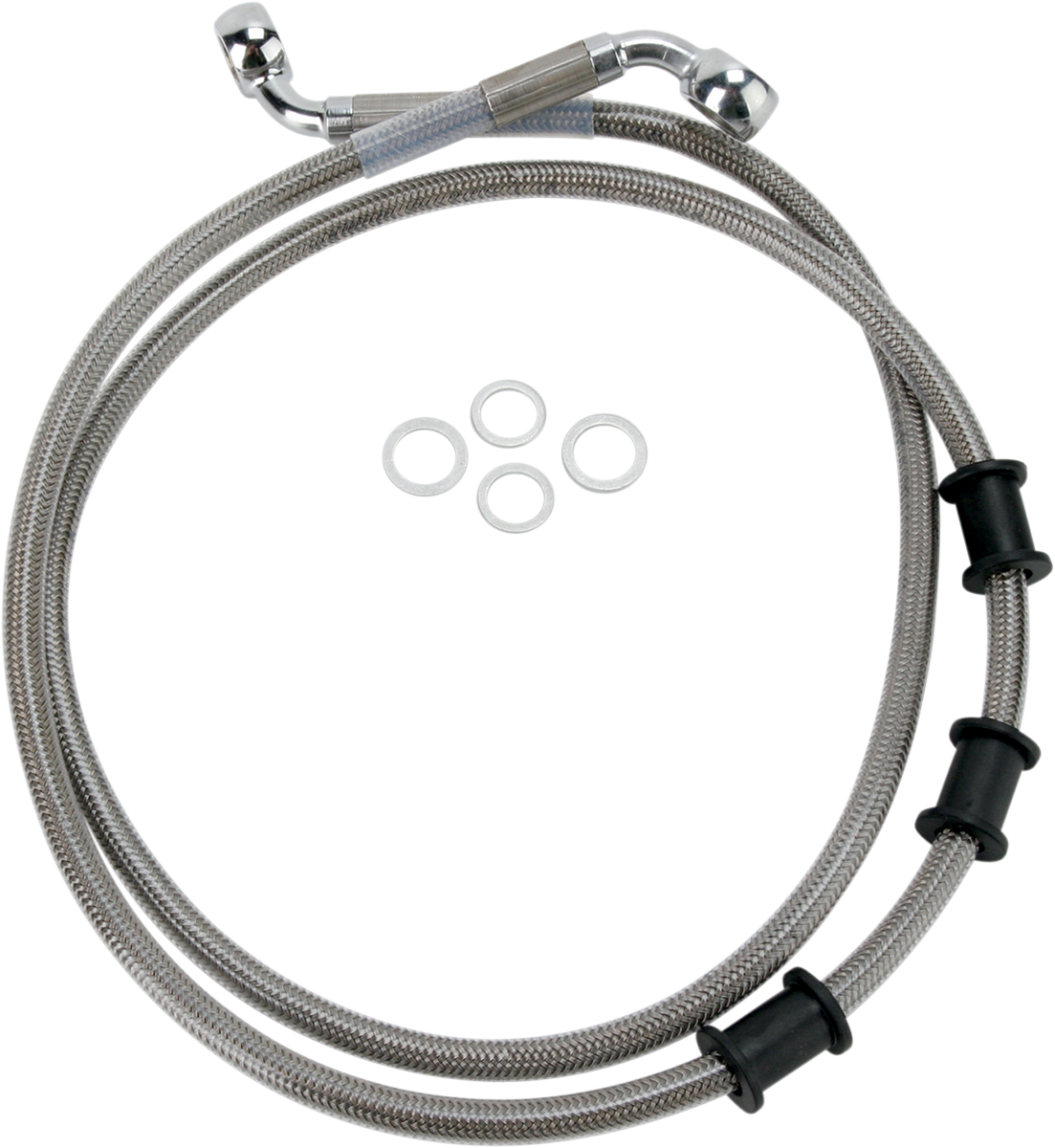 Drag Specialties Extended Length Stainless Steel Brake Line Kit