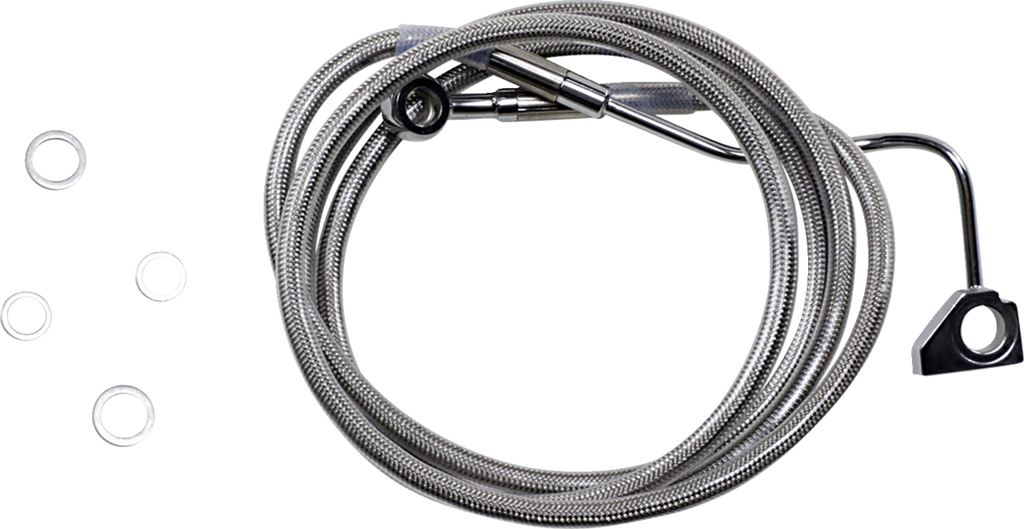 Drag Specialties Extended Length Stainless Steel Brake Line Kit