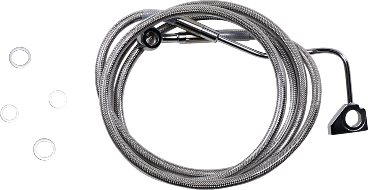 Drag Specialties Extended Length Stainless Steel Brake Line Kit