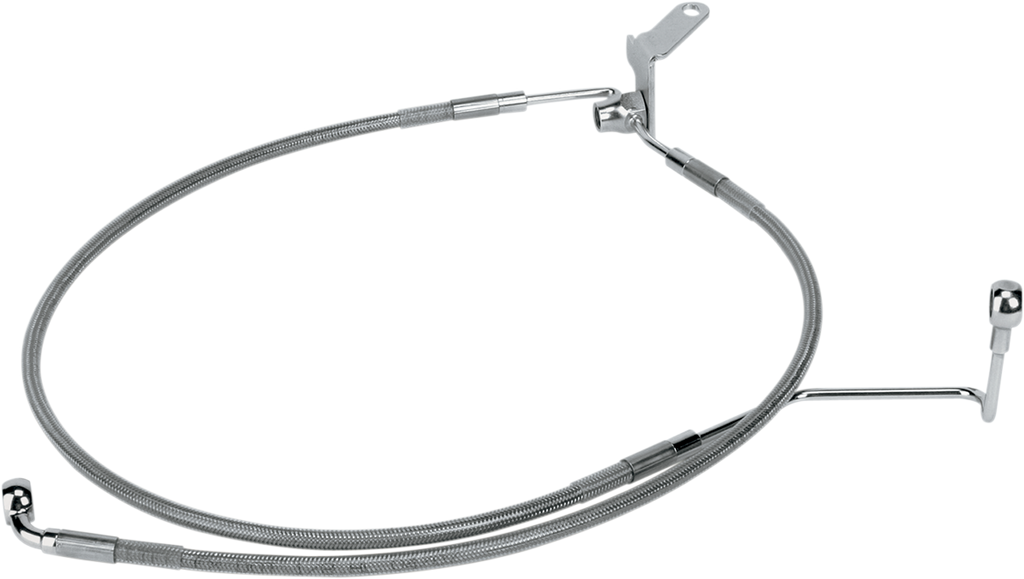 Drag Specialties Extended Length Stainless Steel Brake Line Kit