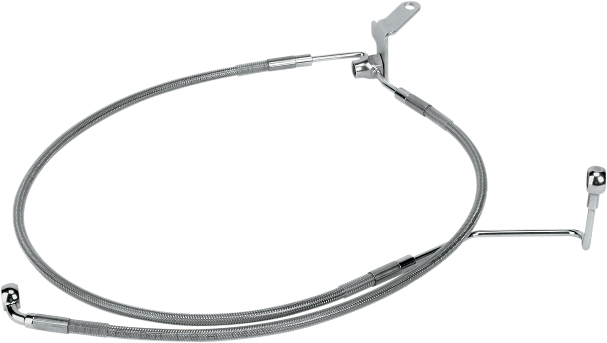 Drag Specialties Extended Length Stainless Steel Brake Line Kit