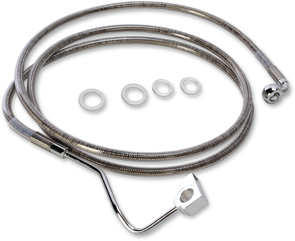 Drag Specialties Extended Length Stainless Steel Brake Line Kit