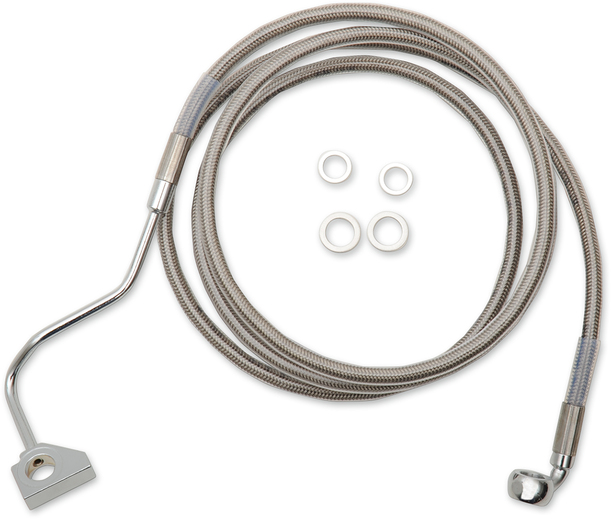 Drag Specialties Extended Length Stainless Steel Brake Line Kit