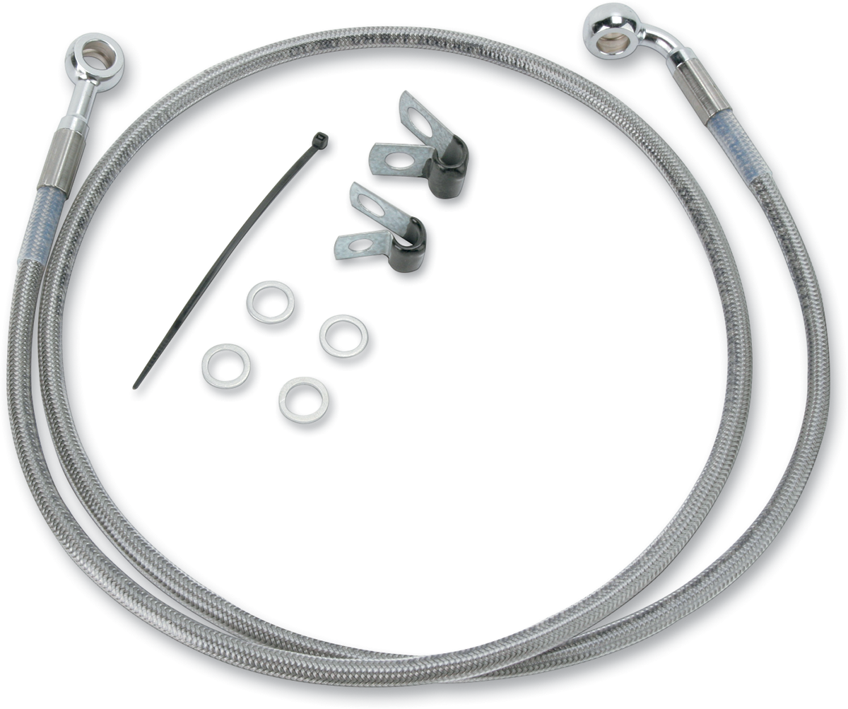 Drag Specialties Extended Length Stainless Steel Brake Line Kit
