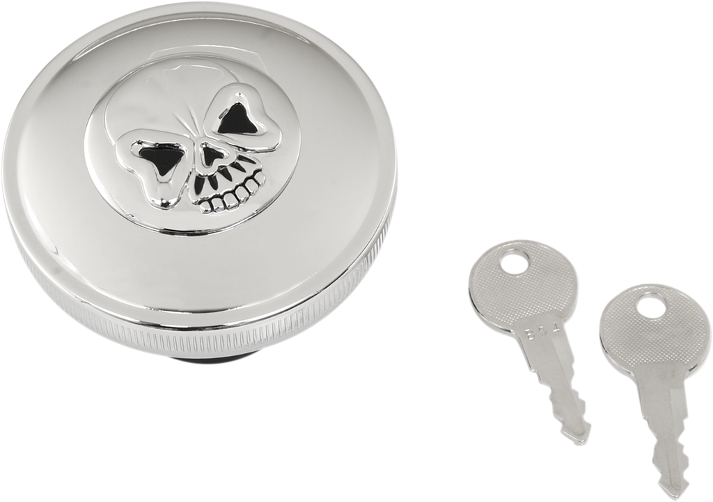 Screw-In Locking Skull Gas Cap