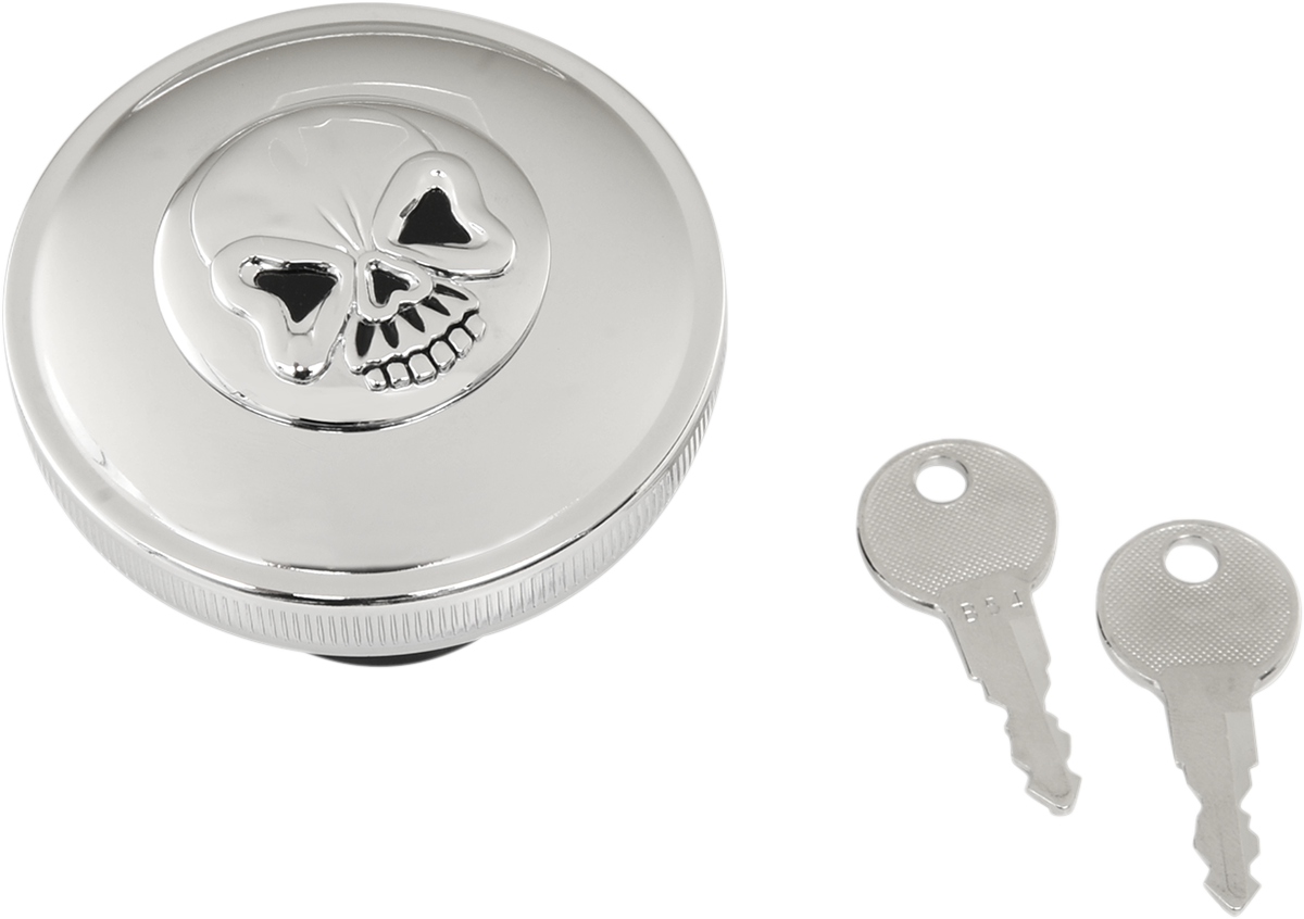 Screw-In Locking Skull Gas Cap