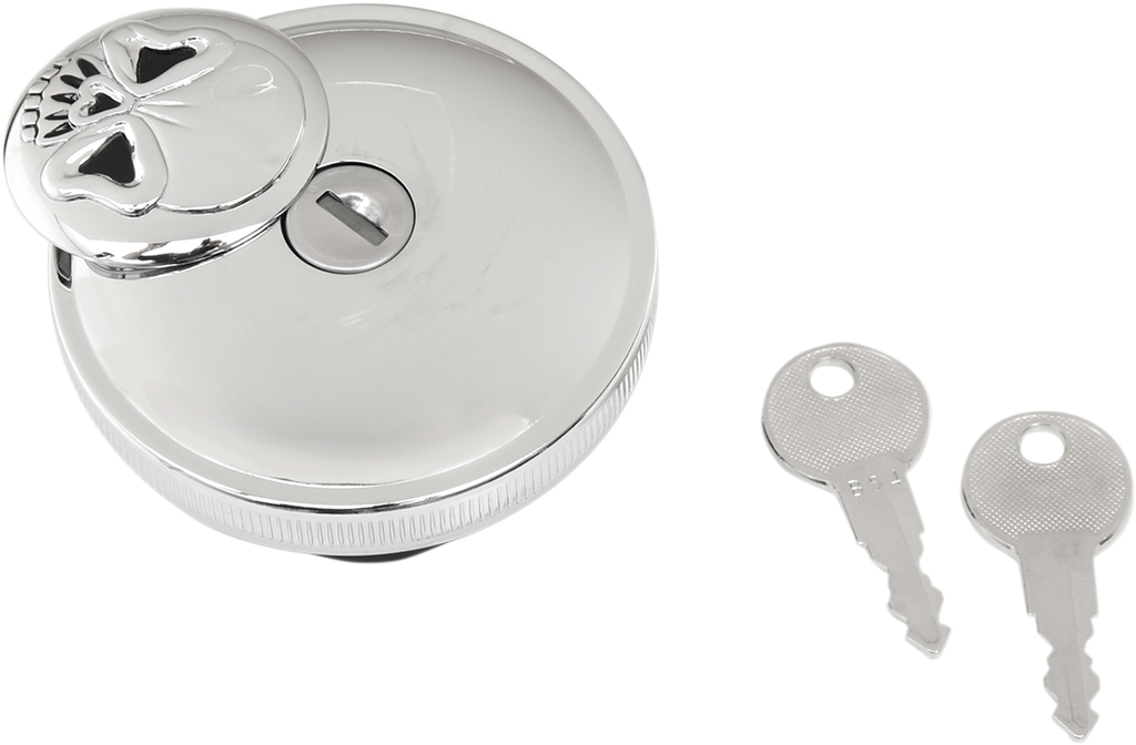 Screw-In Locking Skull Gas Cap