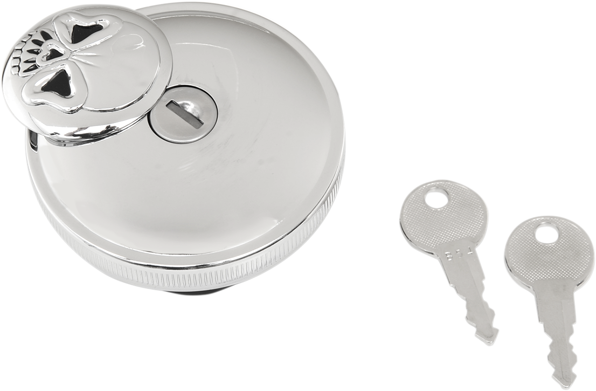 Screw-In Locking Skull Gas Cap