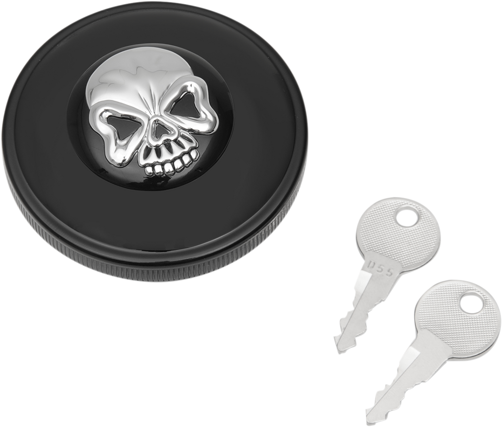 Screw-In Locking Skull Gas Cap