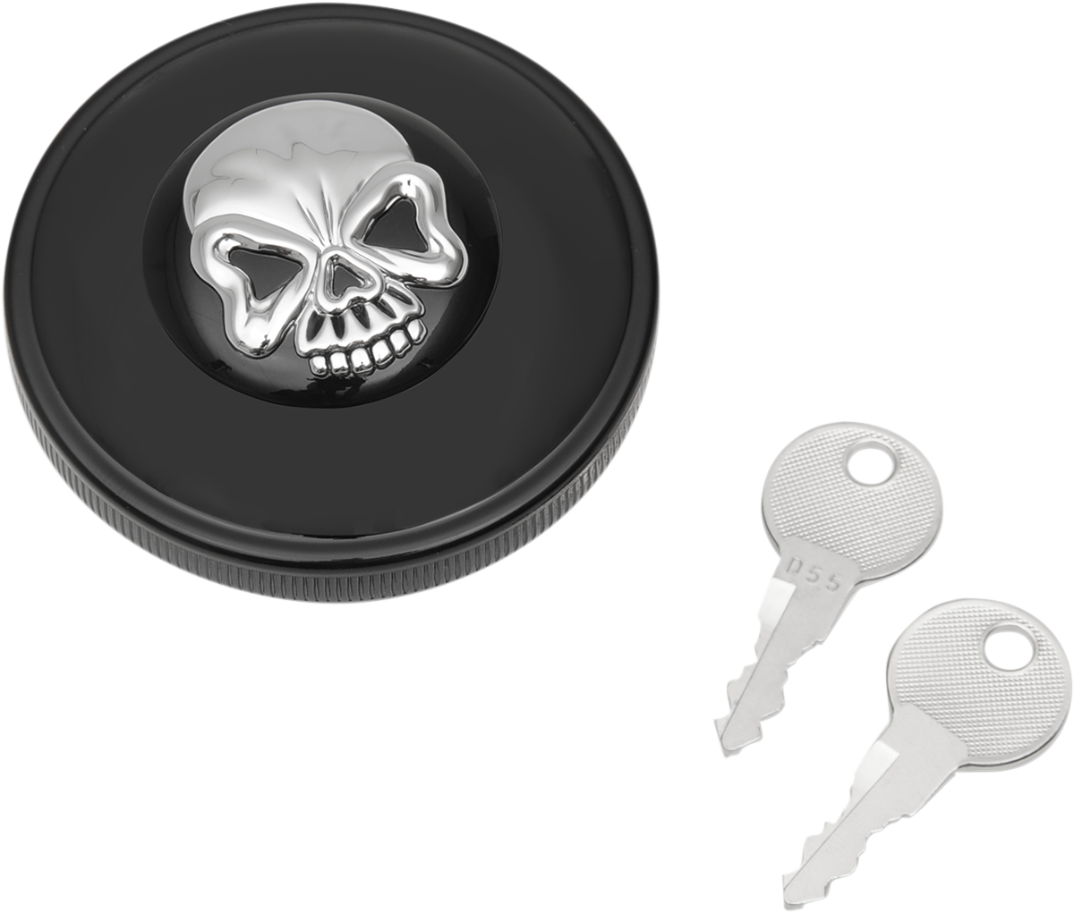 Screw-In Locking Skull Gas Cap
