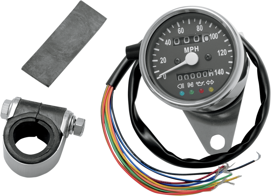 2.4" Mini Mechanical Speedometer with LED Indicators