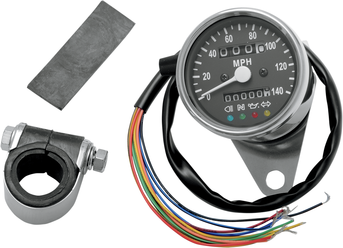 2.4" Mini Mechanical Speedometer with LED Indicators