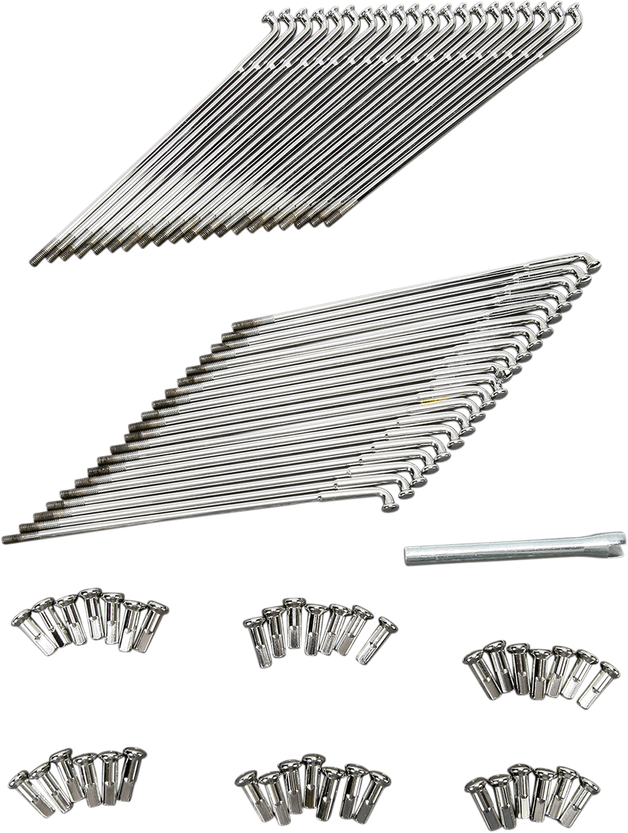 Chrome and Stainless Steel Spoke Set