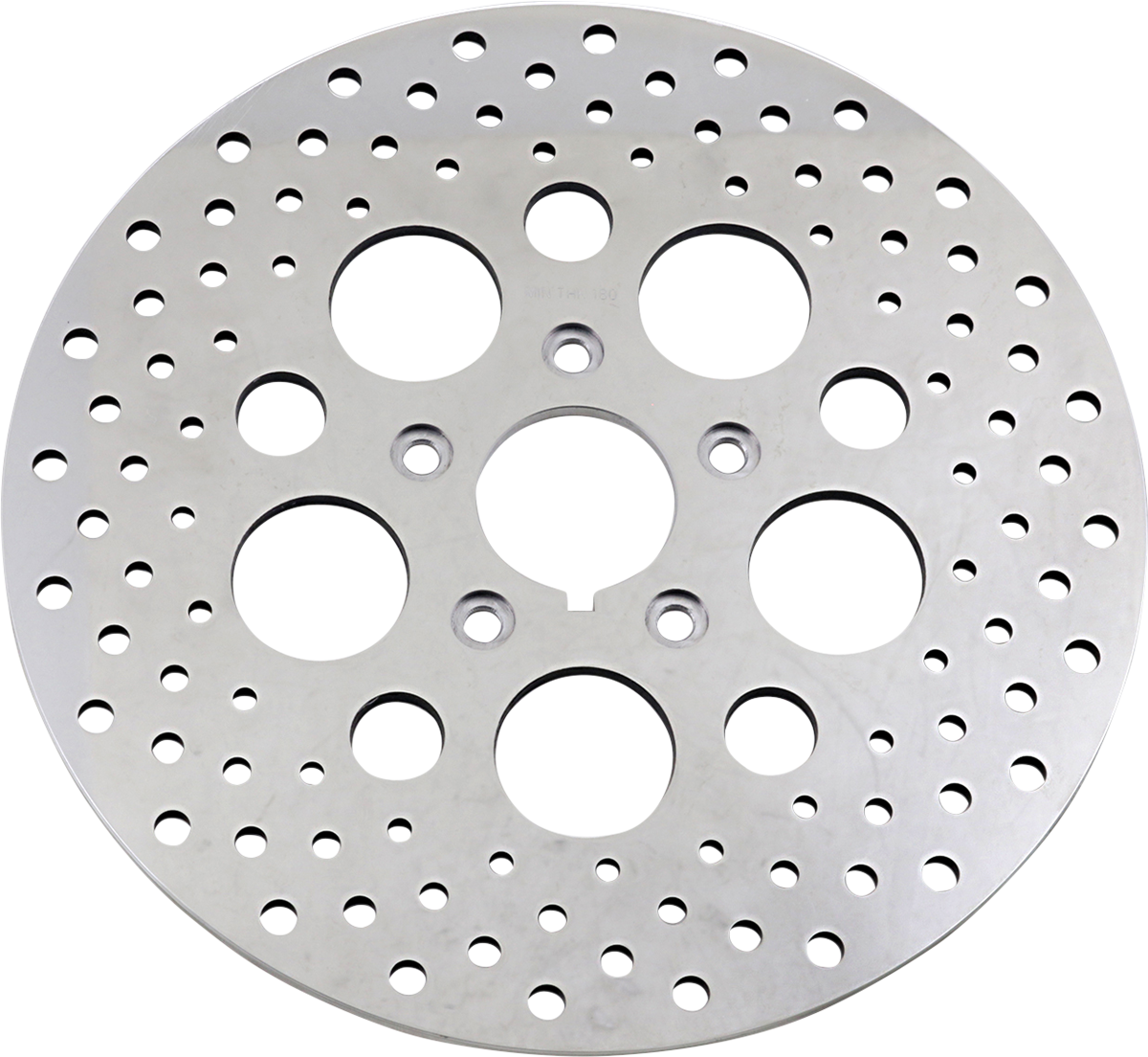 Polished Stainless Steel Drilled Brake Rotor