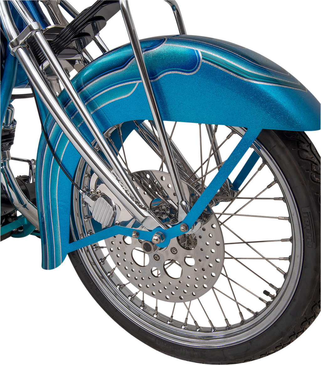 Polished Stainless Steel Drilled Brake Rotor