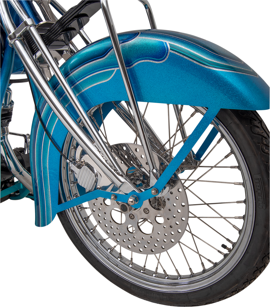 Polished Stainless Steel Drilled Brake Rotor