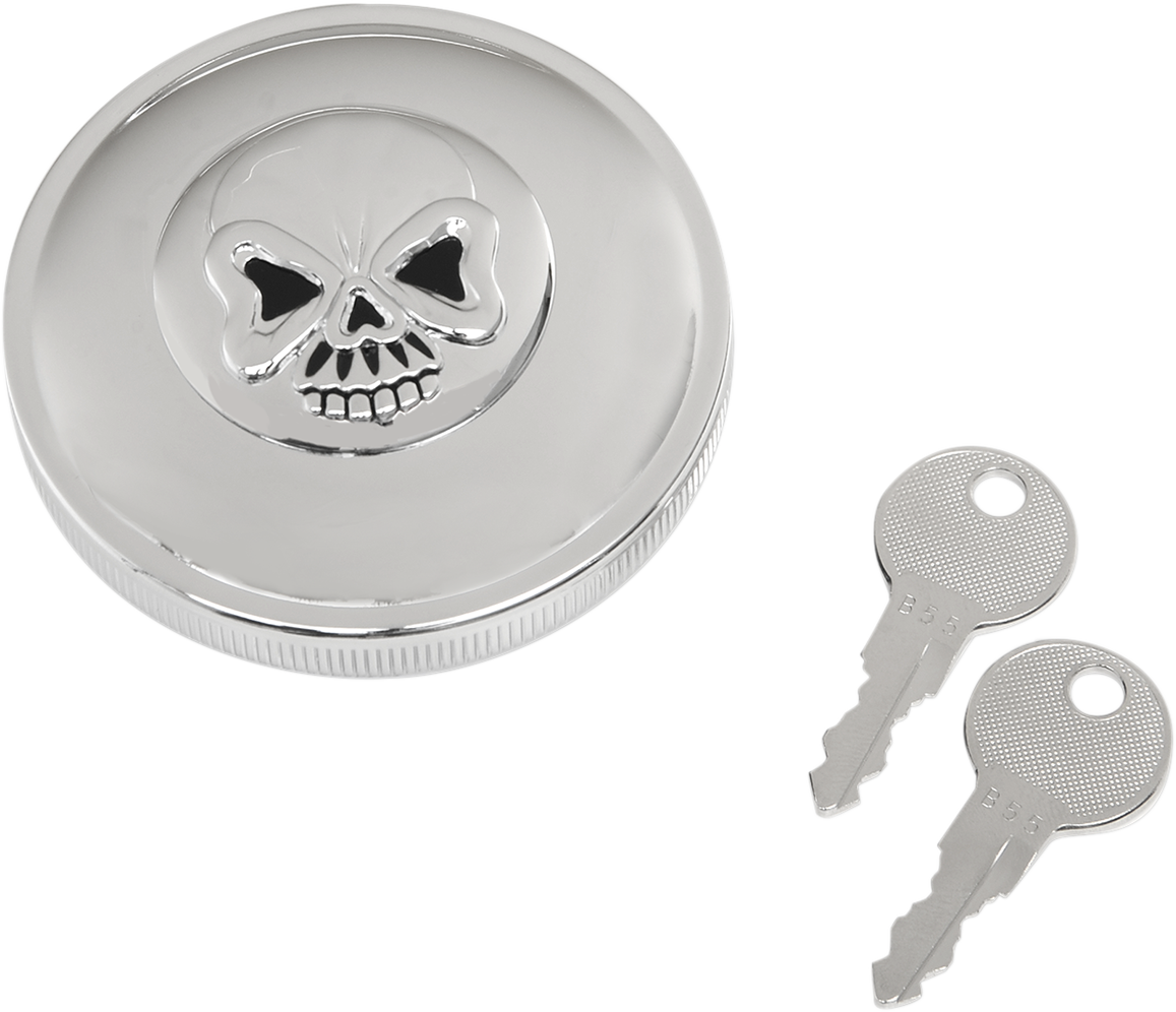 Screw-In Locking Skull Gas Cap