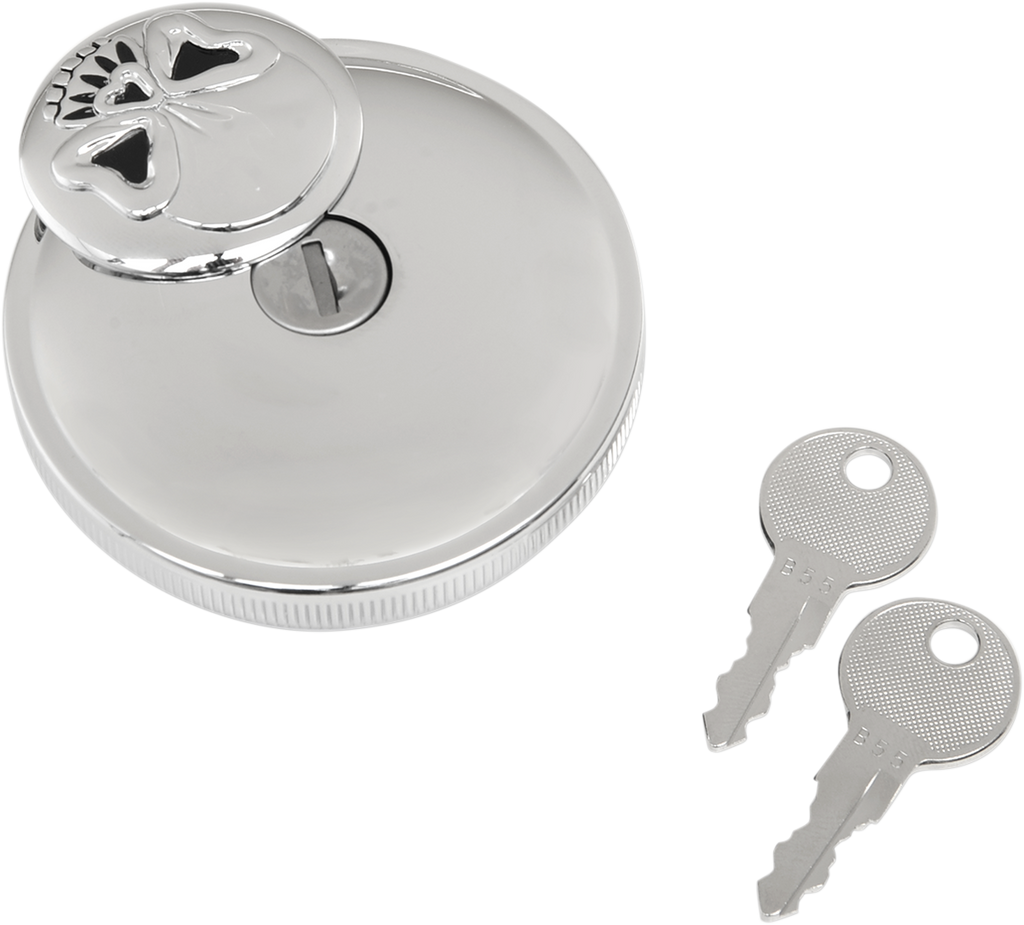 Screw-In Locking Skull Gas Cap