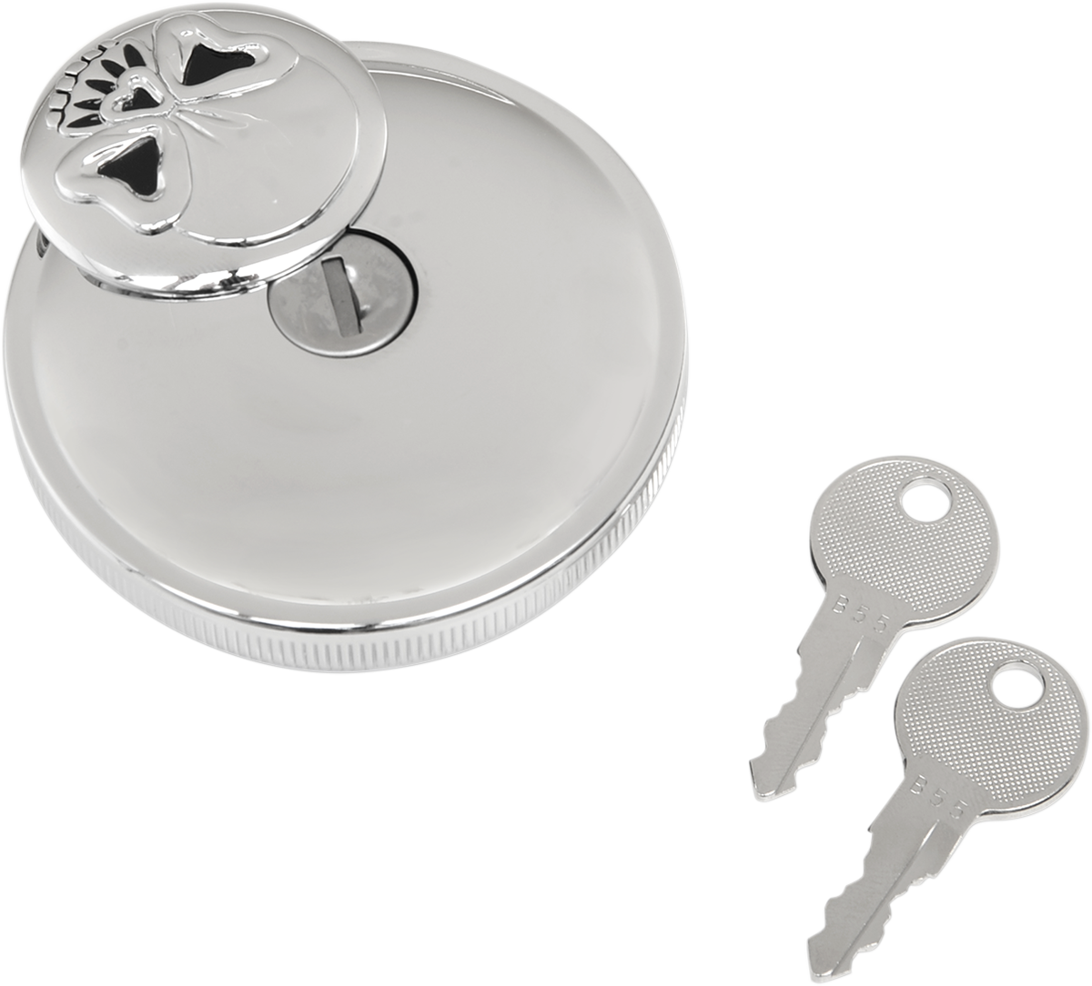 Screw-In Locking Skull Gas Cap
