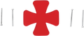 Red Replacement Lens for Mini Maltese Cross Marker Light