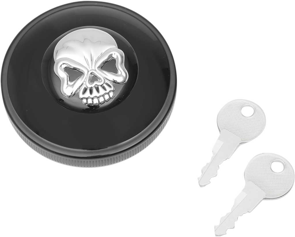 Screw-In Locking Skull Gas Cap