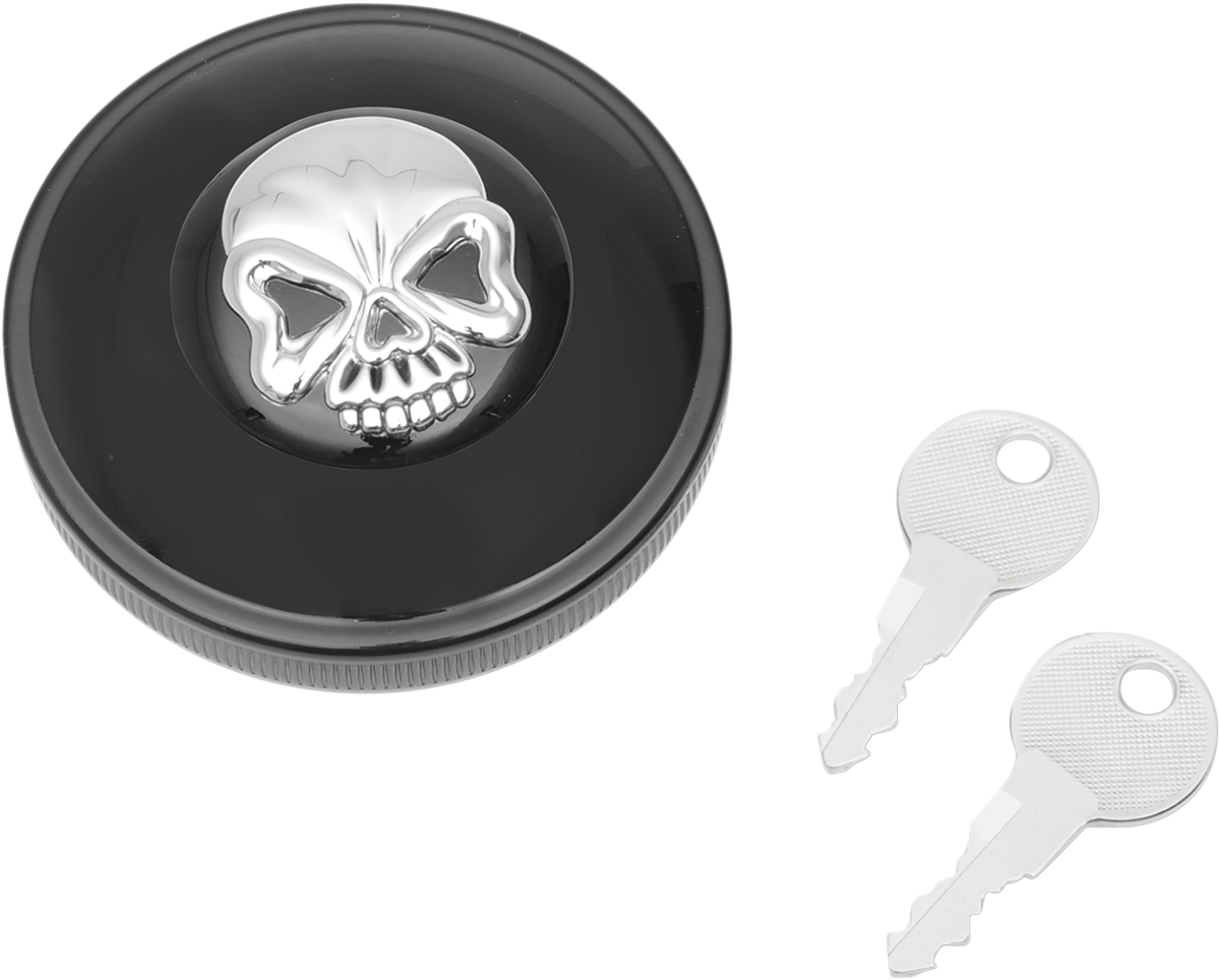 Screw-In Locking Skull Gas Cap