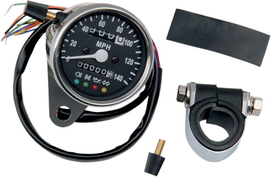 2.4" Mini Mechanical Speedometer with LED Indicators