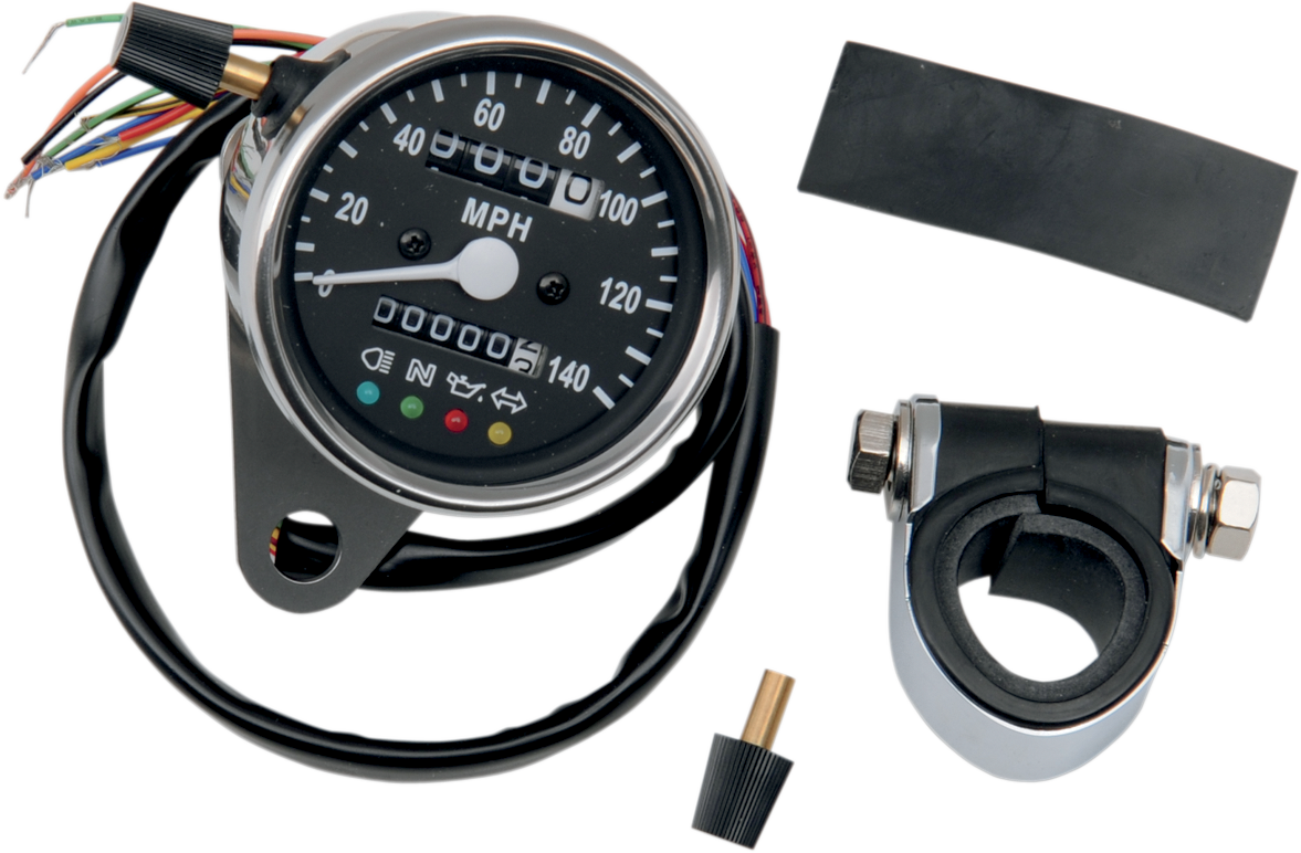 2.4" Mini Mechanical Speedometer with LED Indicators