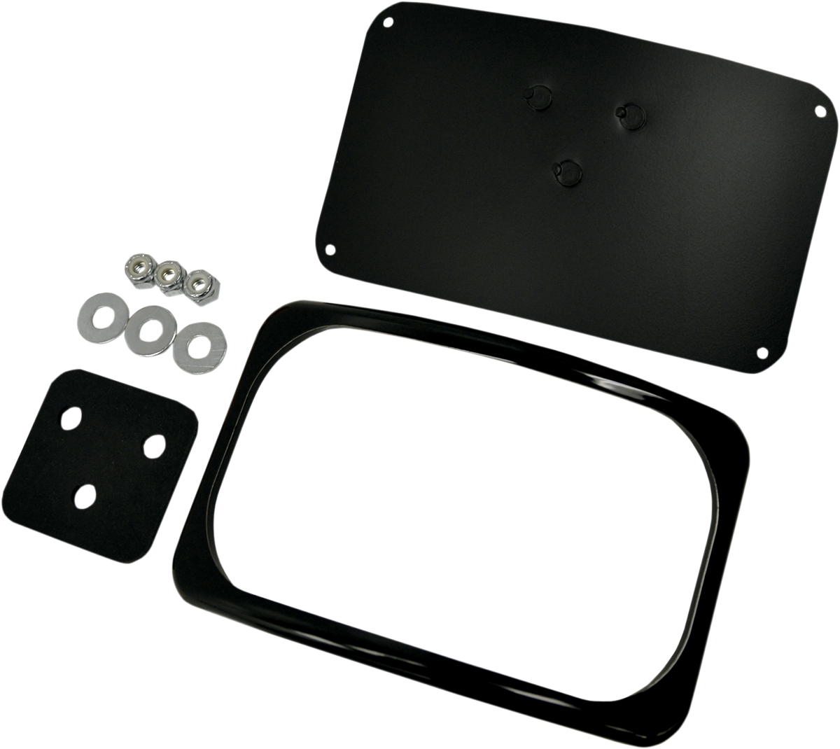 Small Radius Three-Bolt Style License Plate Mount Assembly