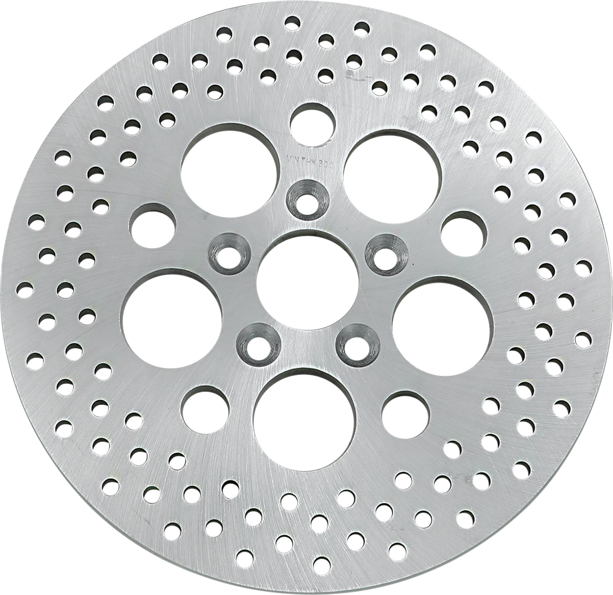 Polished Stainless Steel Drilled Brake Rotor